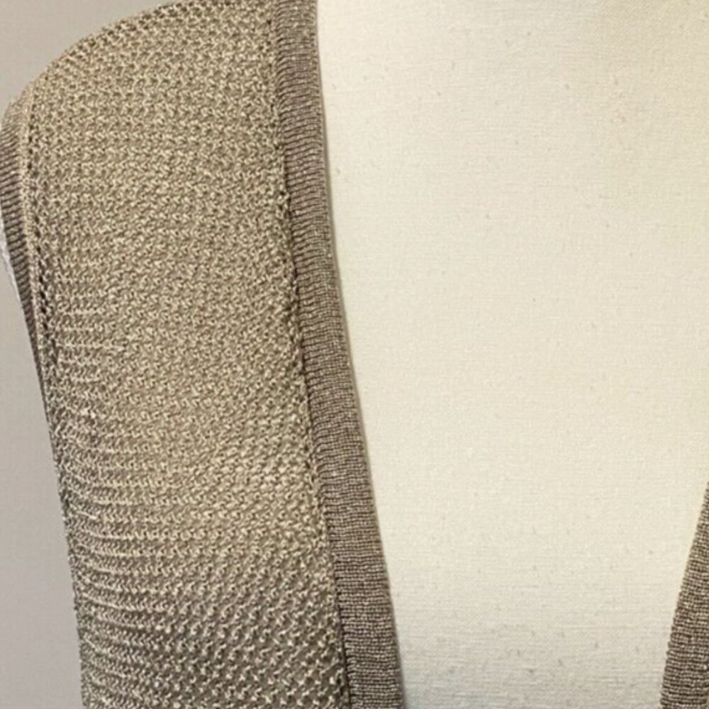 Chico's Gold Vest - Picture 3 of 5